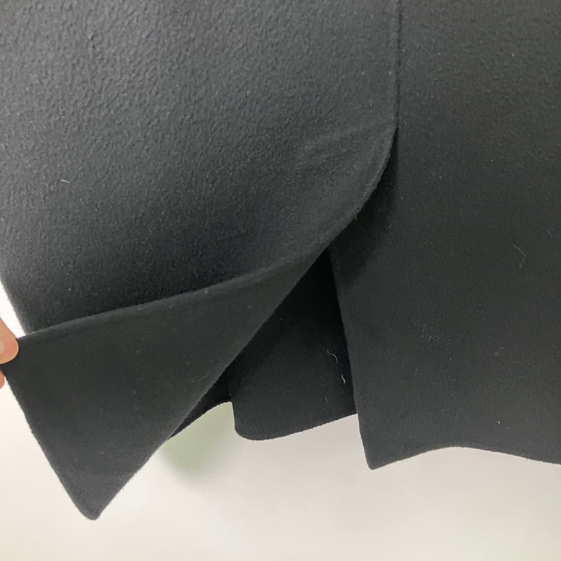 Time 타임 블랙 핸드메이드 오픈 코트  상품이미지6