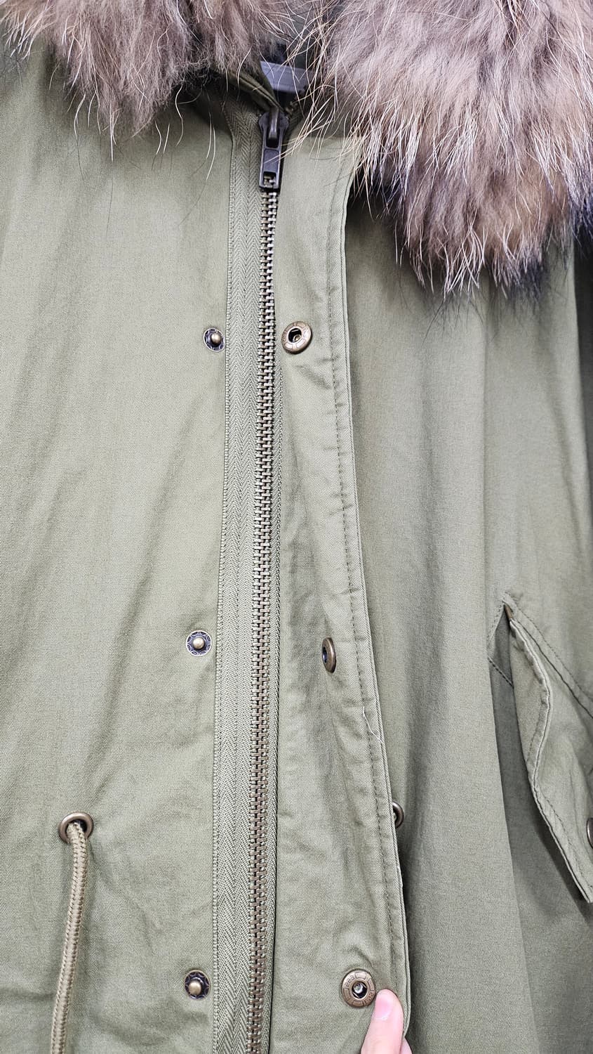 카키  오리털 야상 개파카 상품이미지5