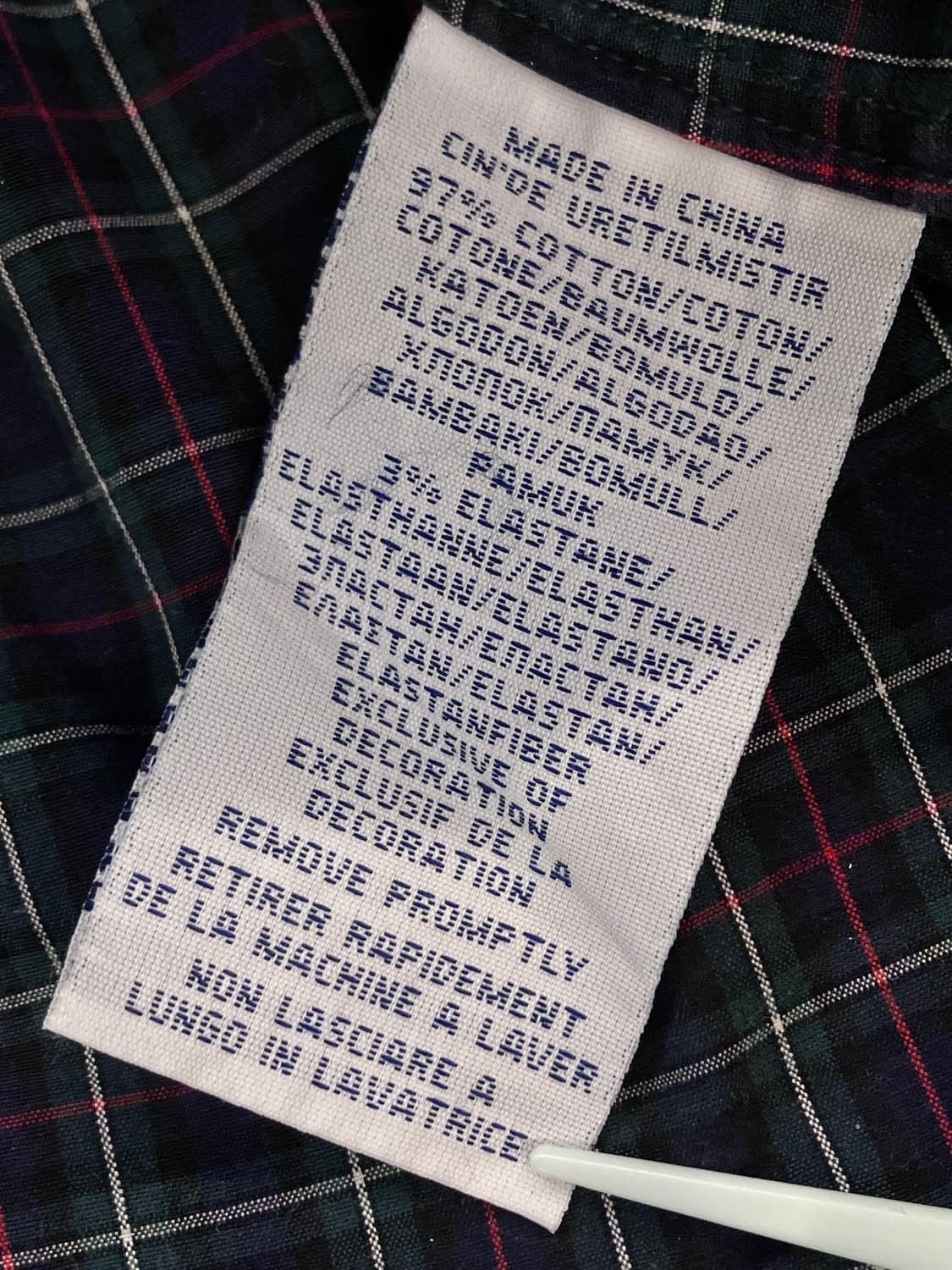 폴로 랄프로렌 체크 셔츠 딥그린  #csz3542 상품이미지6