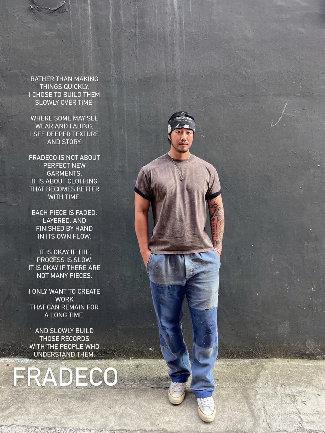 FRADECO REWORKED FADED T-SHIRT 상품이미지1