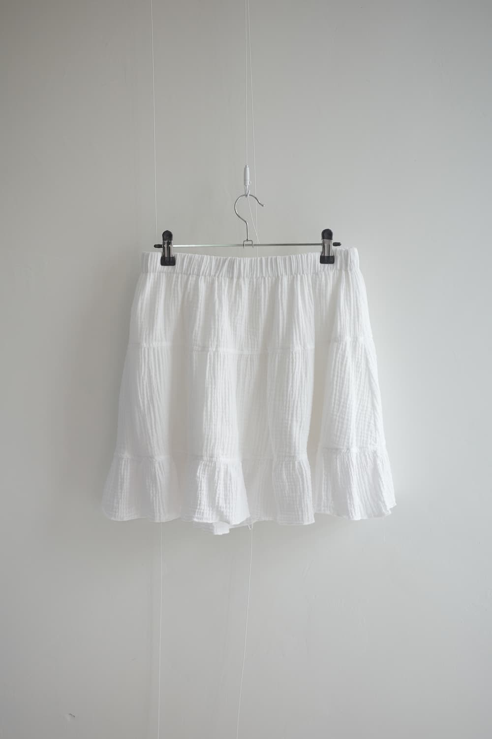  White cotton banding skirt 상품이미지4