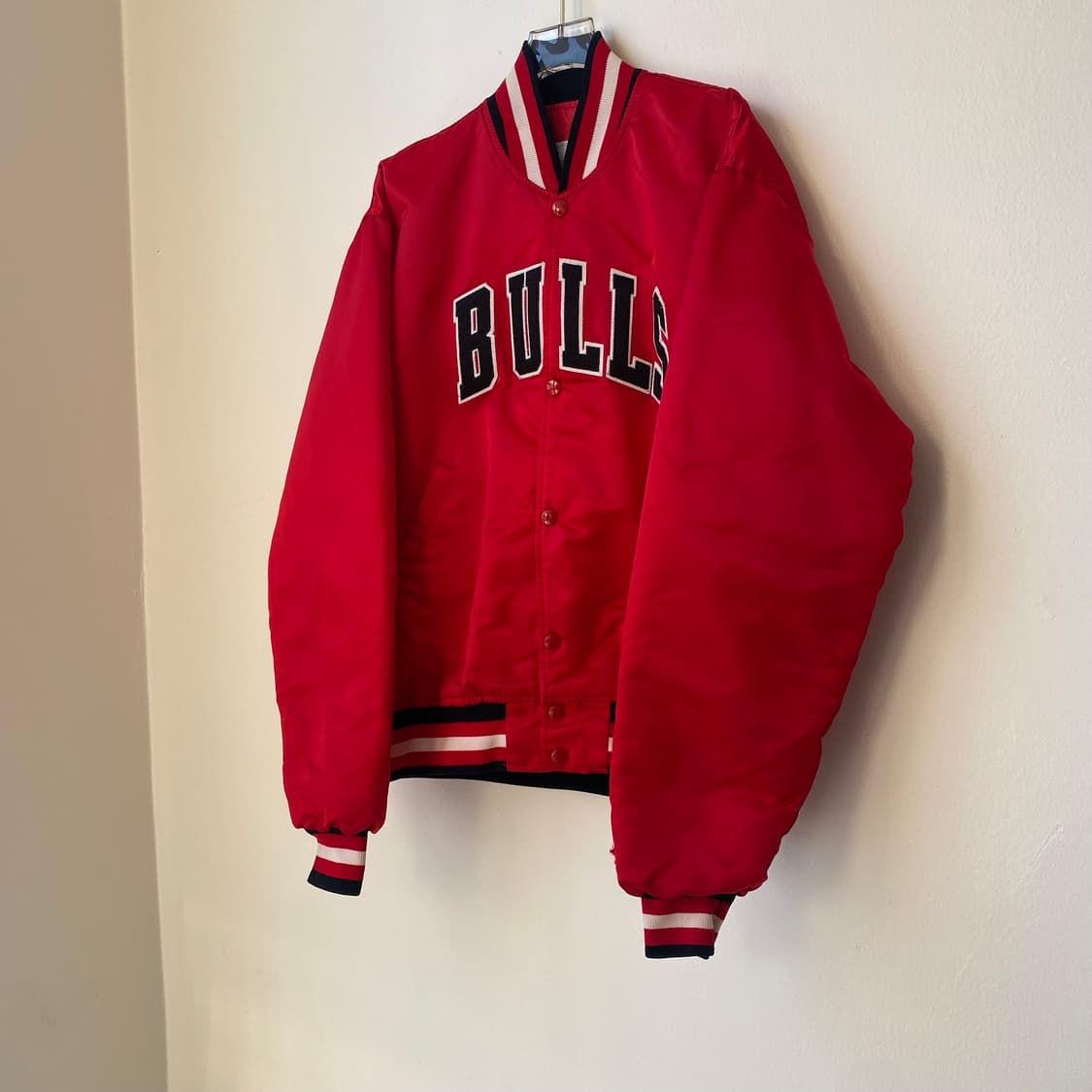 🌊80s 스타터 시카고불스 satin stadium jumper 상품이미지1