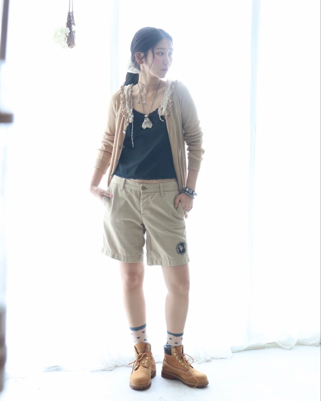 [Sunao Kuwahara] Lace Frill Cardigan 상품이미지7