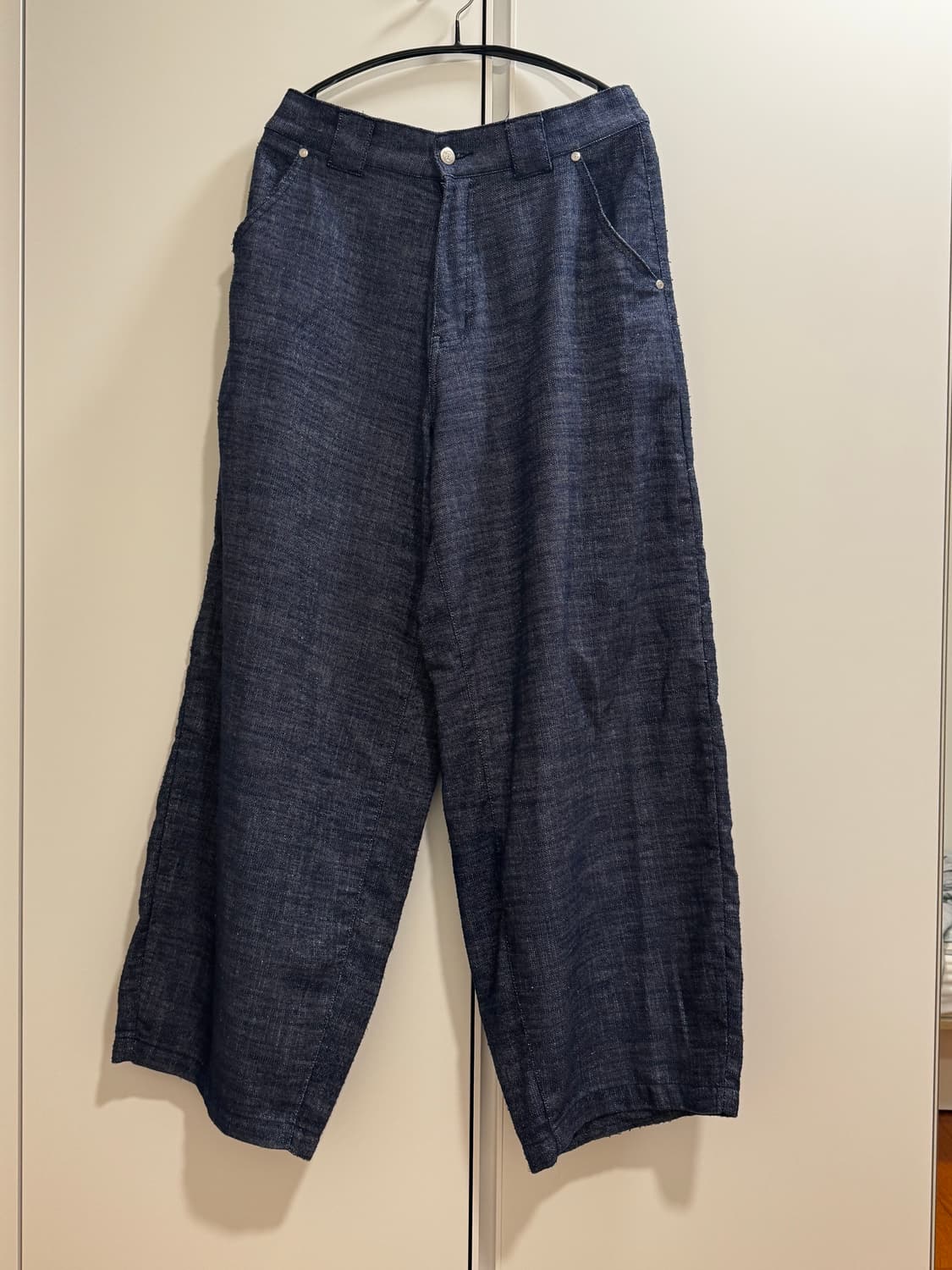 엑스톤즈 아이시 린넨 벌룬팬츠 인디고 판매합니다 상품이미지3