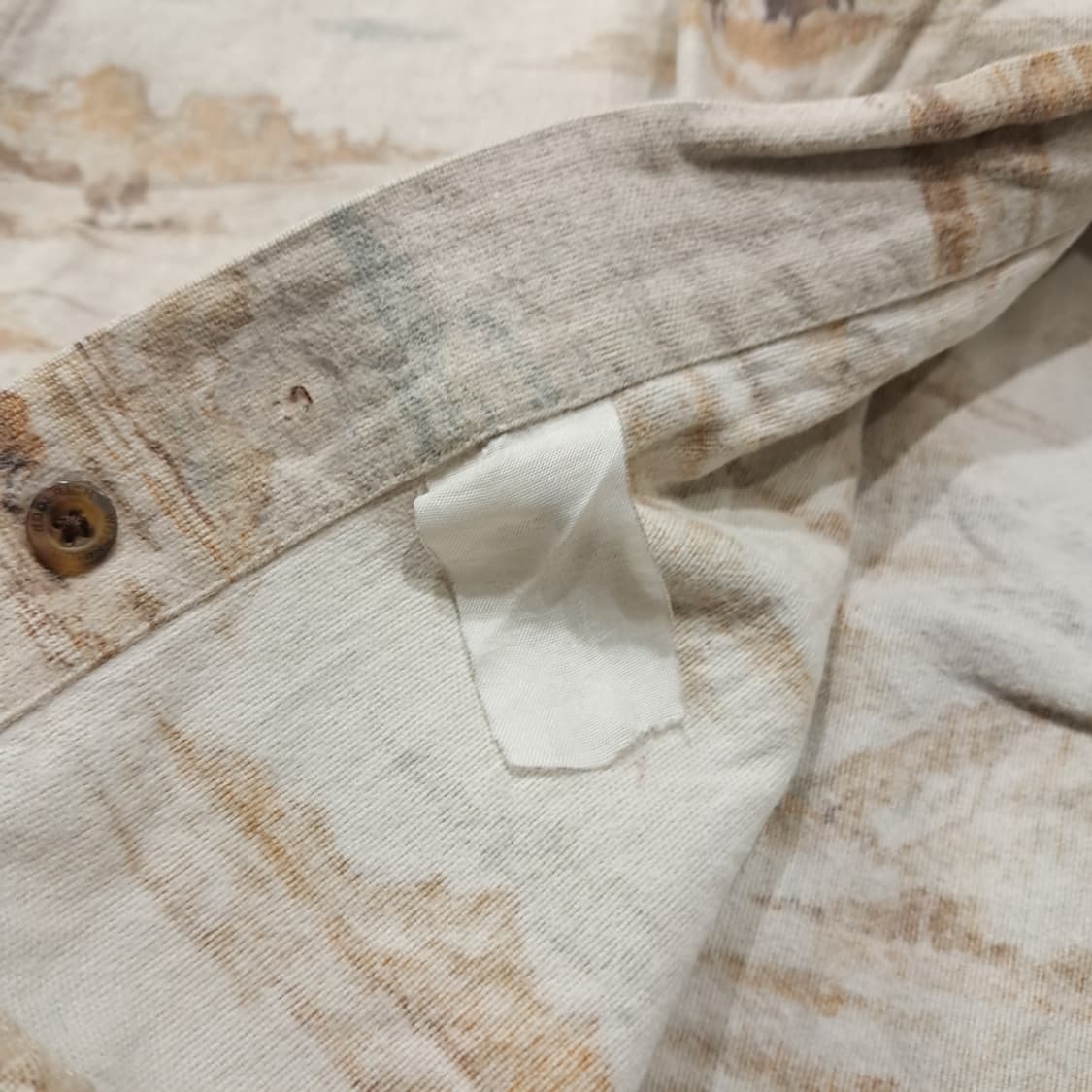 CL341 M 울리치 90s 코튼 버팔로시닉프린트 베이지 셔츠 남방 상품이미지7