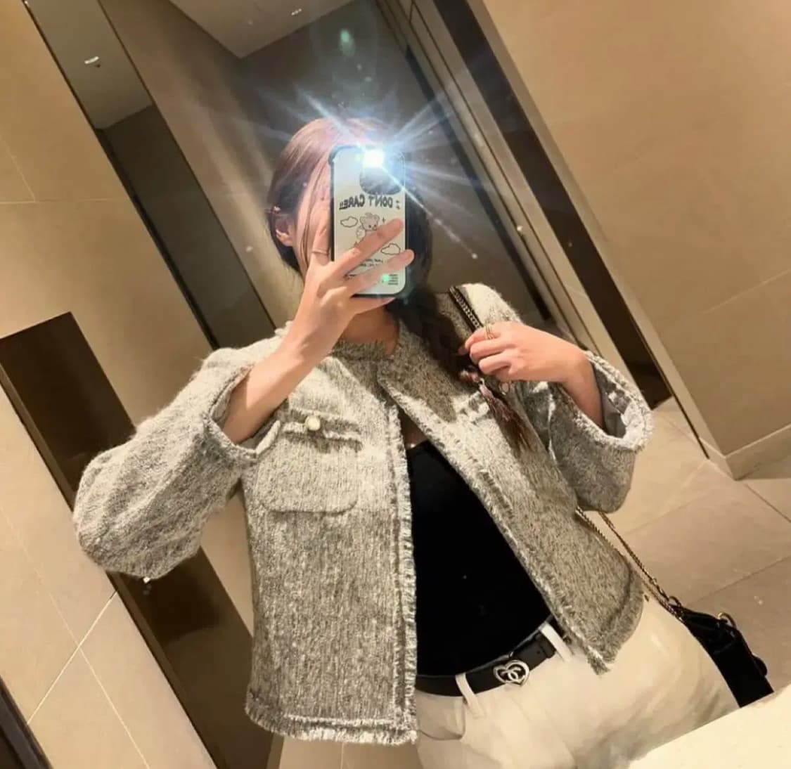 무드나인-제작 울 트위드자켓(새상품) 상품이미지1