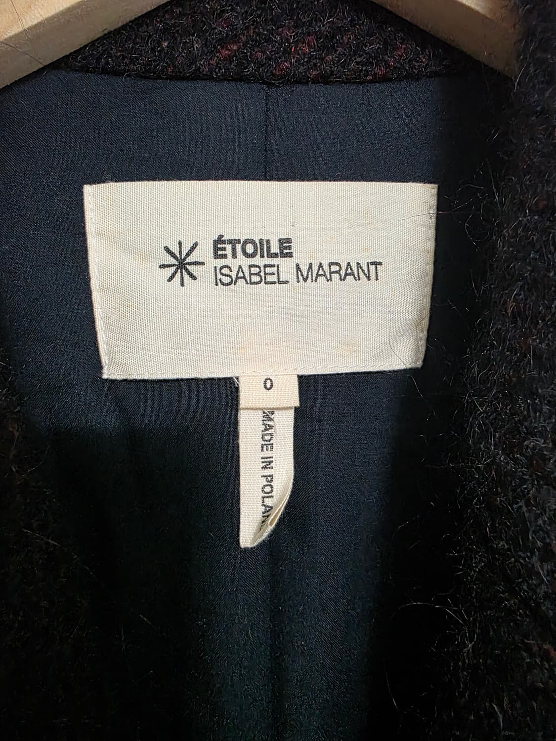 이자벨 마랑 에뚜왈 다크 헤링본 울·알파카 루즈핏 코트 0 상품이미지3