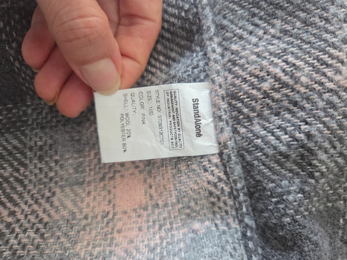 스탠드얼론 체크 롱셔츠 상품이미지6