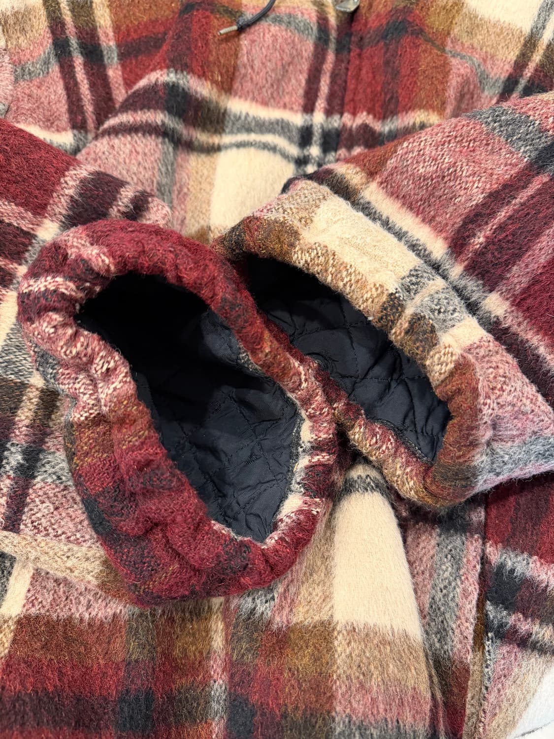 60-70s Brent 빈티지 옴브레 쉐르파 후드 자켓 상품이미지8