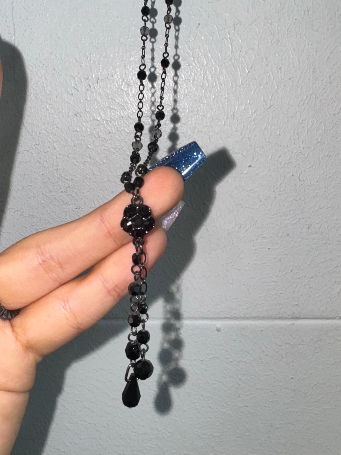 Anna Sui 안나수이 오리엔탈 플라워 드롭 큐빅 목걸이  상품이미지5