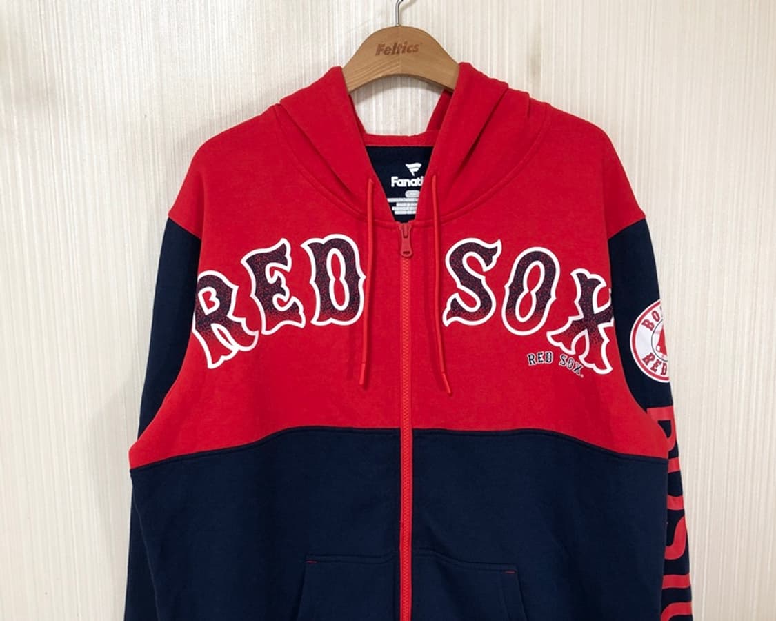 MLB 파나틱스 보스턴레드삭스 후드집업티셔츠 L(해외) 상품이미지2
