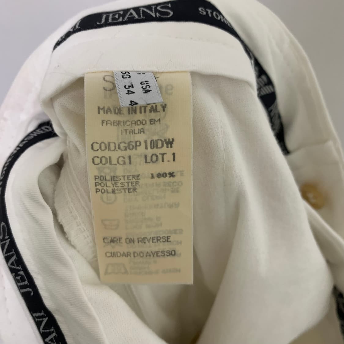 알마니 아르마니 진 화이트 슬랙스 팬츠 정장바지 33인치 상품이미지8