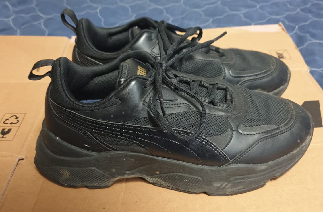 푸마 카시아 SL 키높이 스니커즈 블랙 (250) 굽4.5cm 상품이미지1