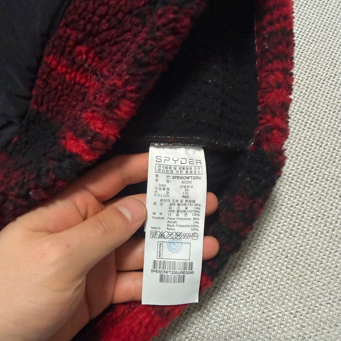 스파이더 풀오버 플리스 후드자켓 상품이미지4
