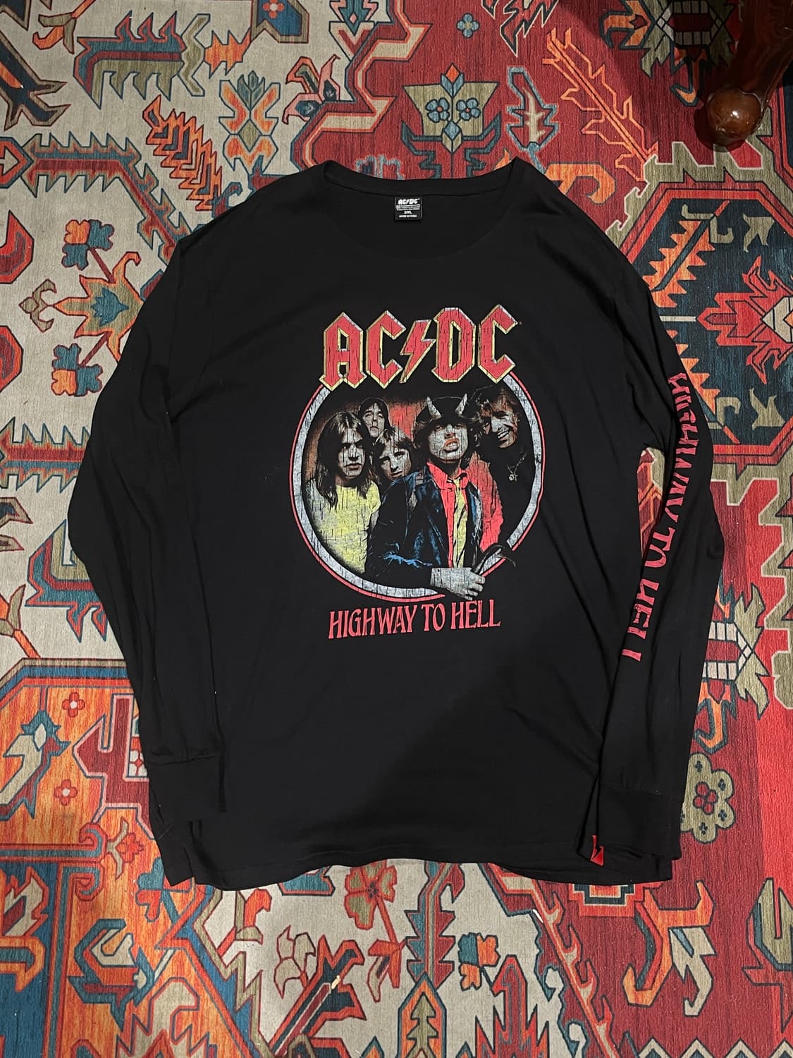AC/DC  Highway to Hell 락 밴드 그래픽 롱슬리브 티셔츠 상품이미지1