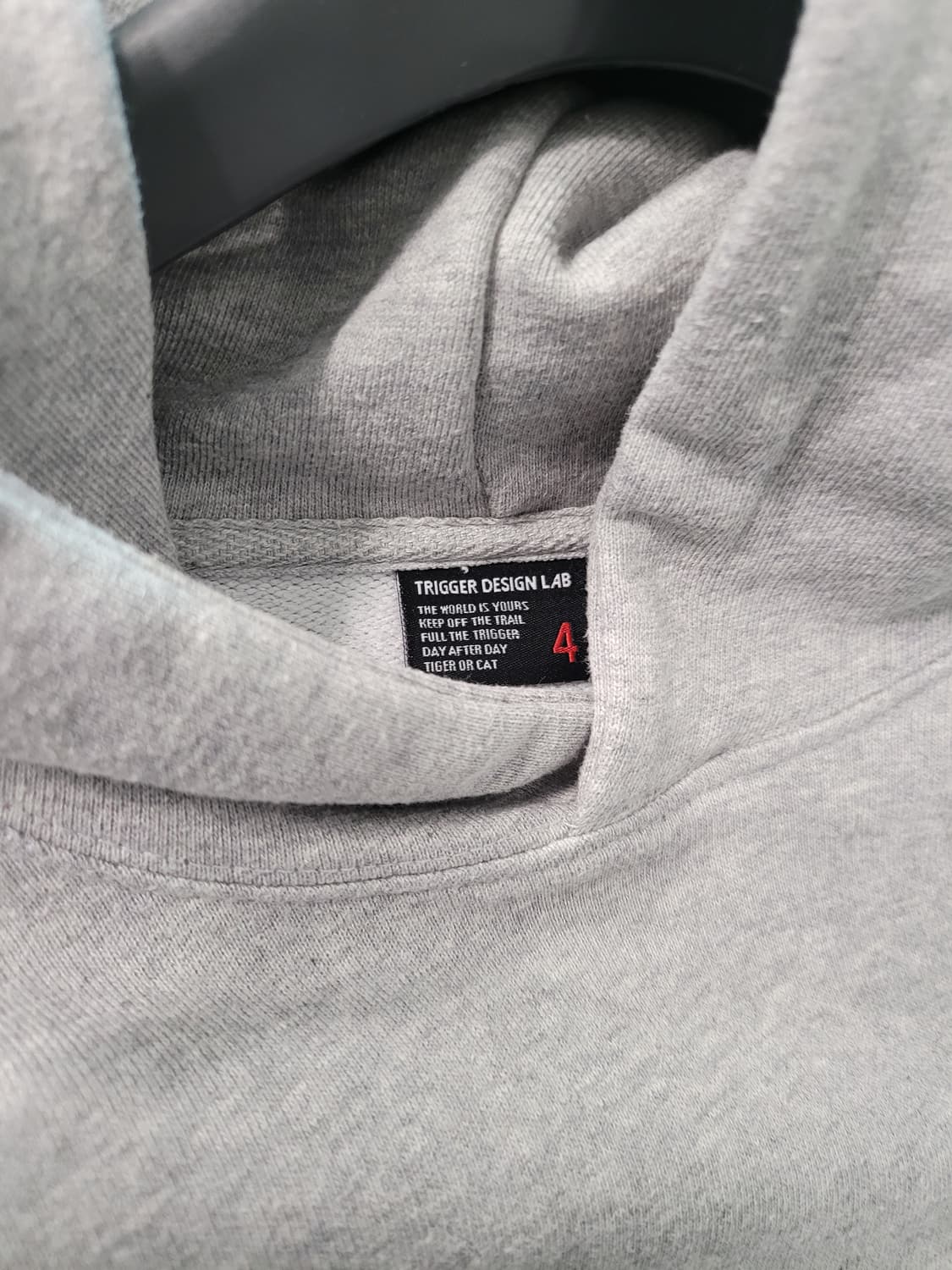 압도적 벌룬핏, NAKASU  오버핏 후드 티셔츠  (그레이) 상품이미지4