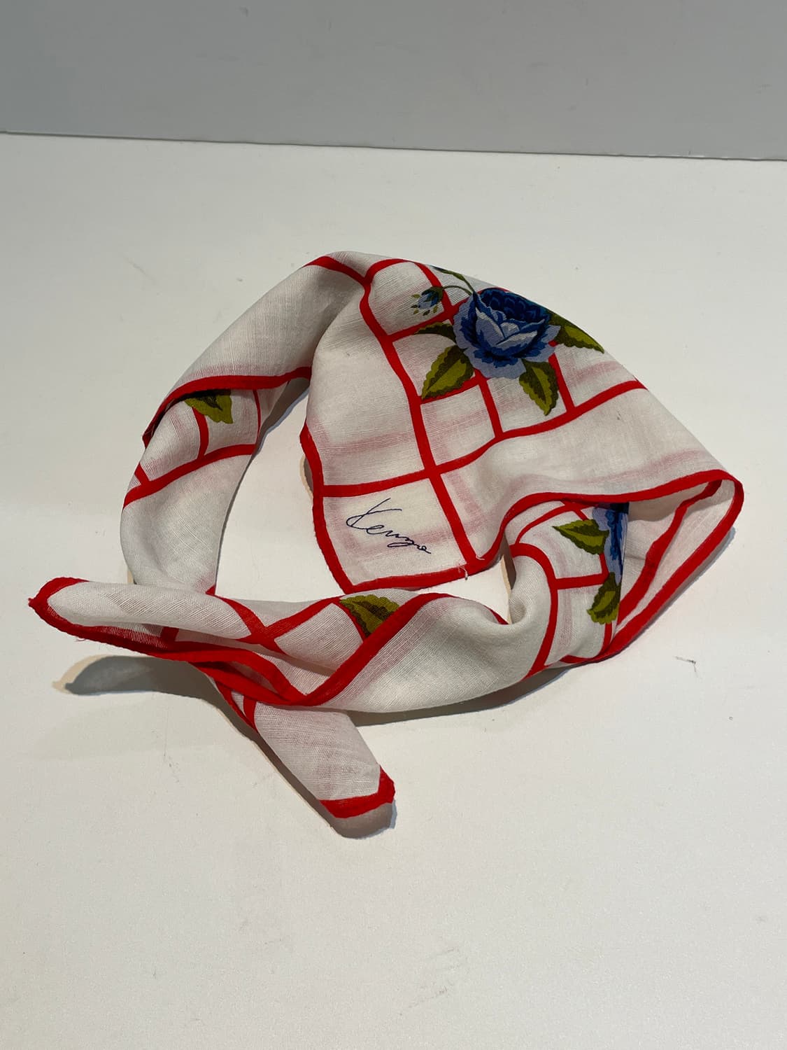 겐조 00s 재팬 플라워 패턴 쁘띠 손수건 A1454 상품이미지1