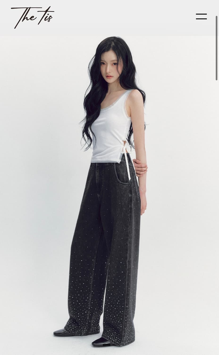 더티스 크리스탈 데님 블랙 s 숏 상품이미지1