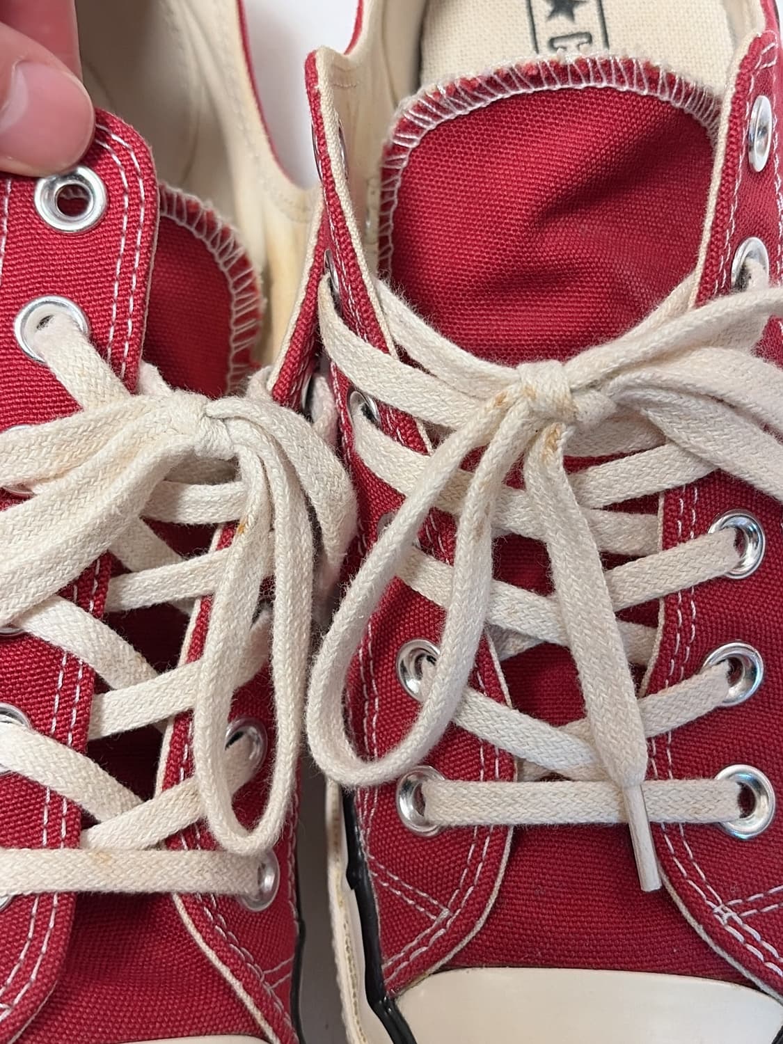 컨버스 척 70 로우 크림슨 255-260 사이즈 판매합니다. 상품이미지8