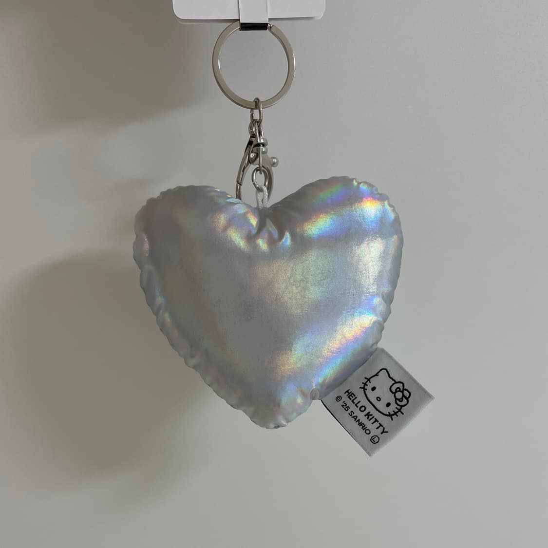 헬로키티 하트 쿠션 키링 실버 상품이미지2