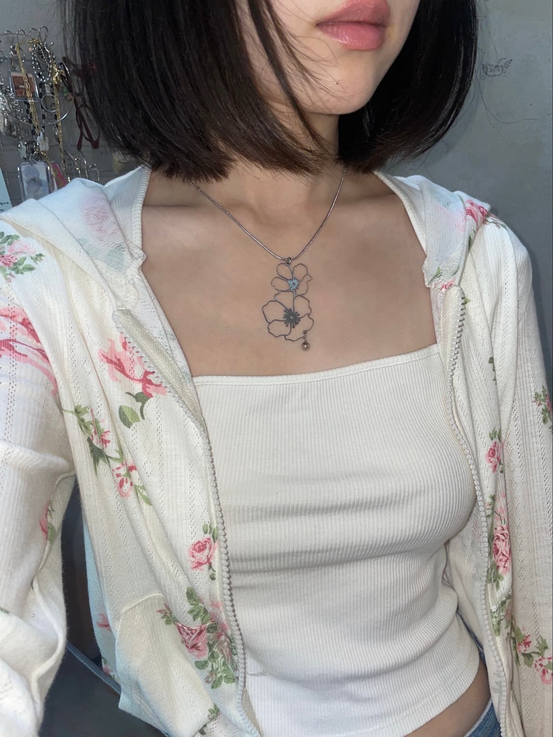 블룸 체인 써지컬 목걸이 상품이미지1