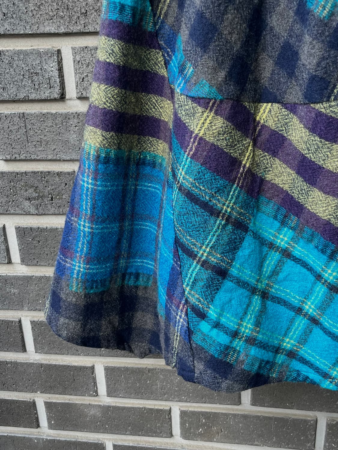 SENSOUNICO 울 패치워크 스커트 상품이미지5