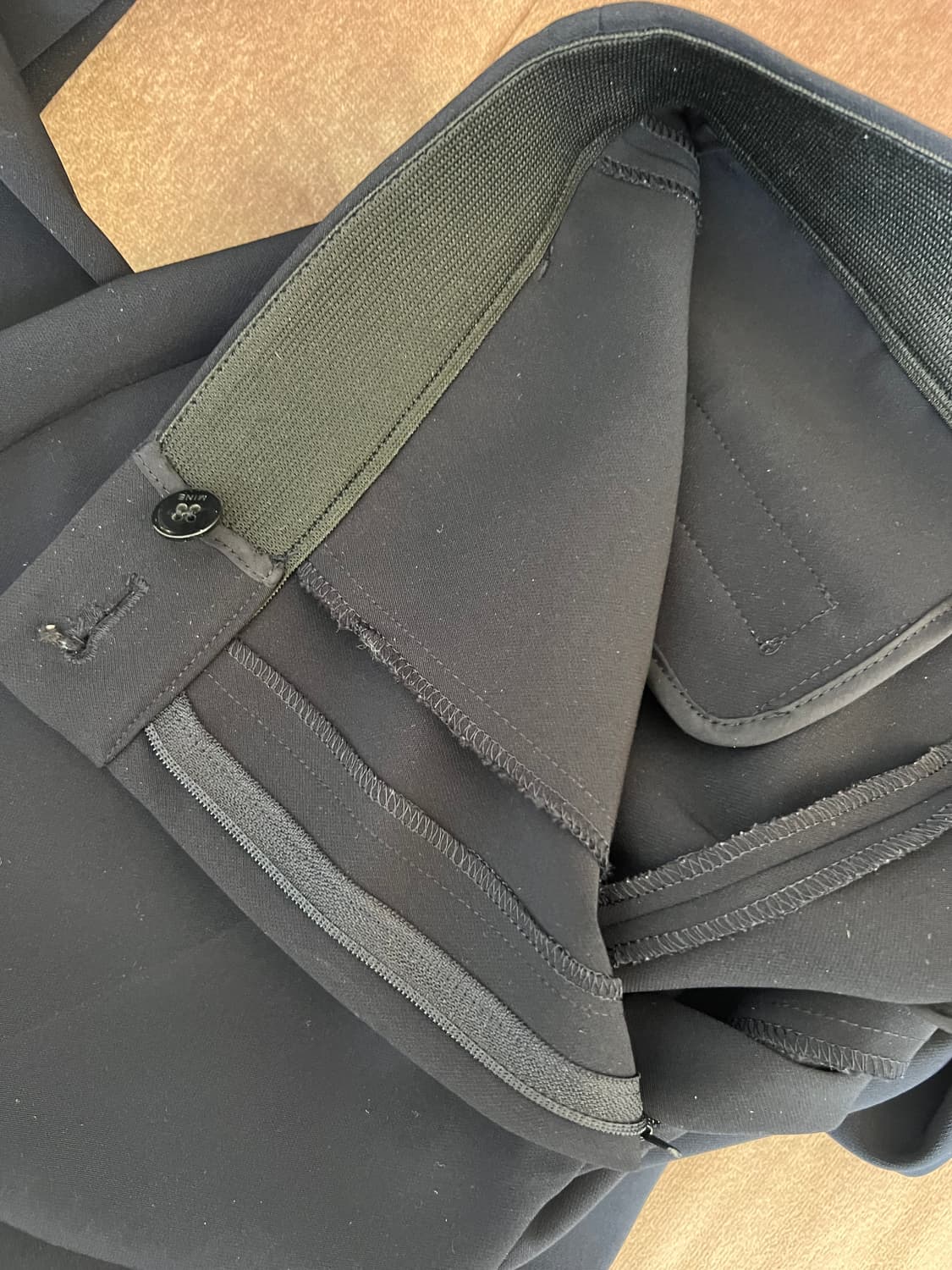 마인 여성 블랙 세미부츠컷 슬랙스 정장팬츠 상품이미지7