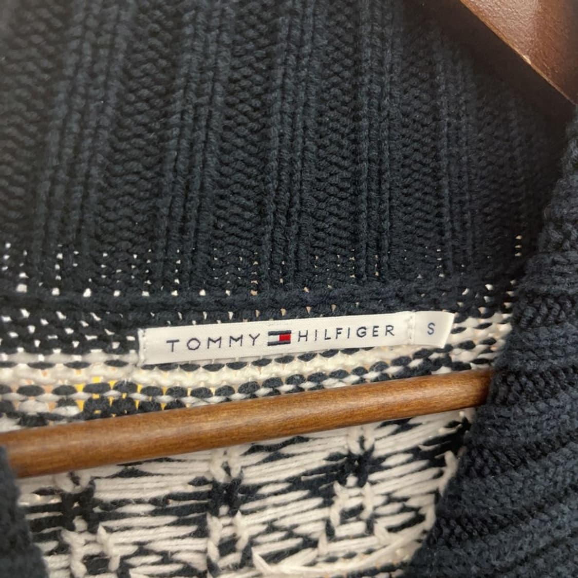 타미힐피거 여리 슬림핏 노르딕 스노우 니트 롱 가디건 S C09617 상품이미지5