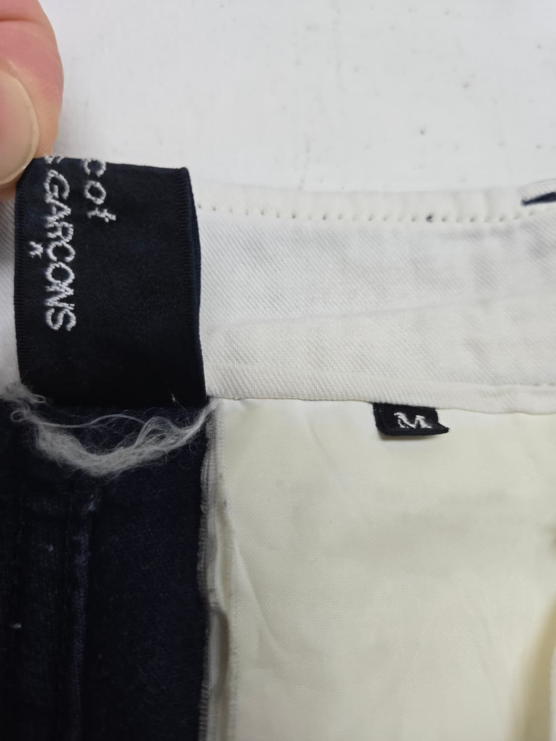 꼼데가르송 네이비 블루 카고 면바지 상품이미지4