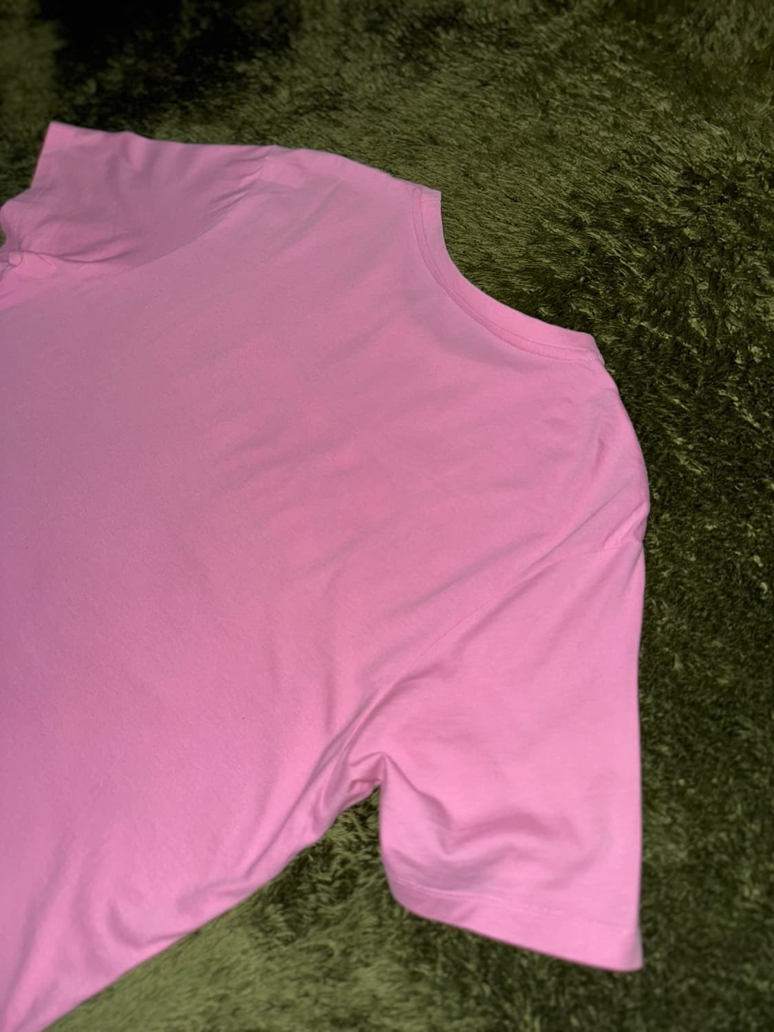 [L] JW 앤더슨 18SS 크랙 프린트 소프트 터치 티셔츠 핑크 상품이미지8