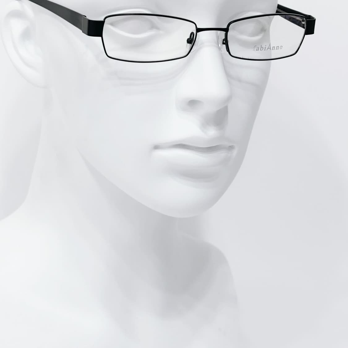 FabiAnne 블랙 스퀘어 메탈 데드스탁 빈티지안경 상품이미지5