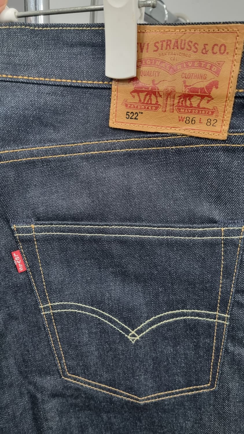 levis 522 콘밀데님 셀비지라인 진청 데님팬츠 35size 상품이미지3