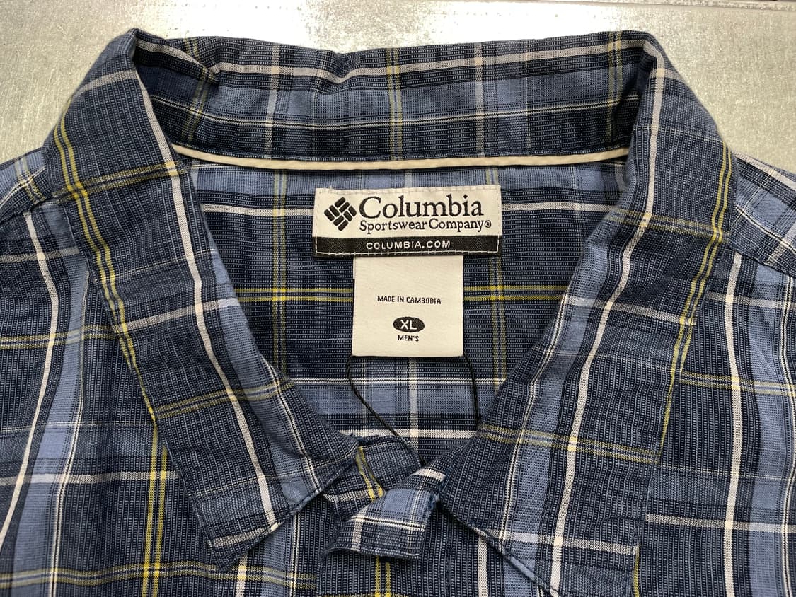 (XL) Columbia 컬럼비아 체크 반팔 셔츠 상품이미지8