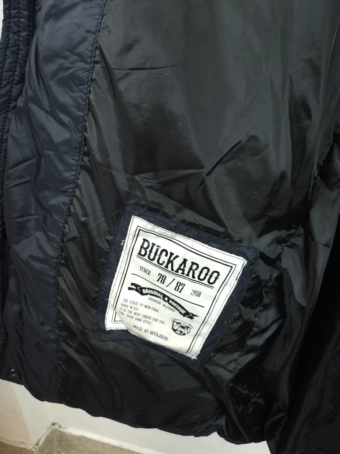 BUCKAROO 다운롱패딩 네이비블랙 95-100 M 상품이미지9