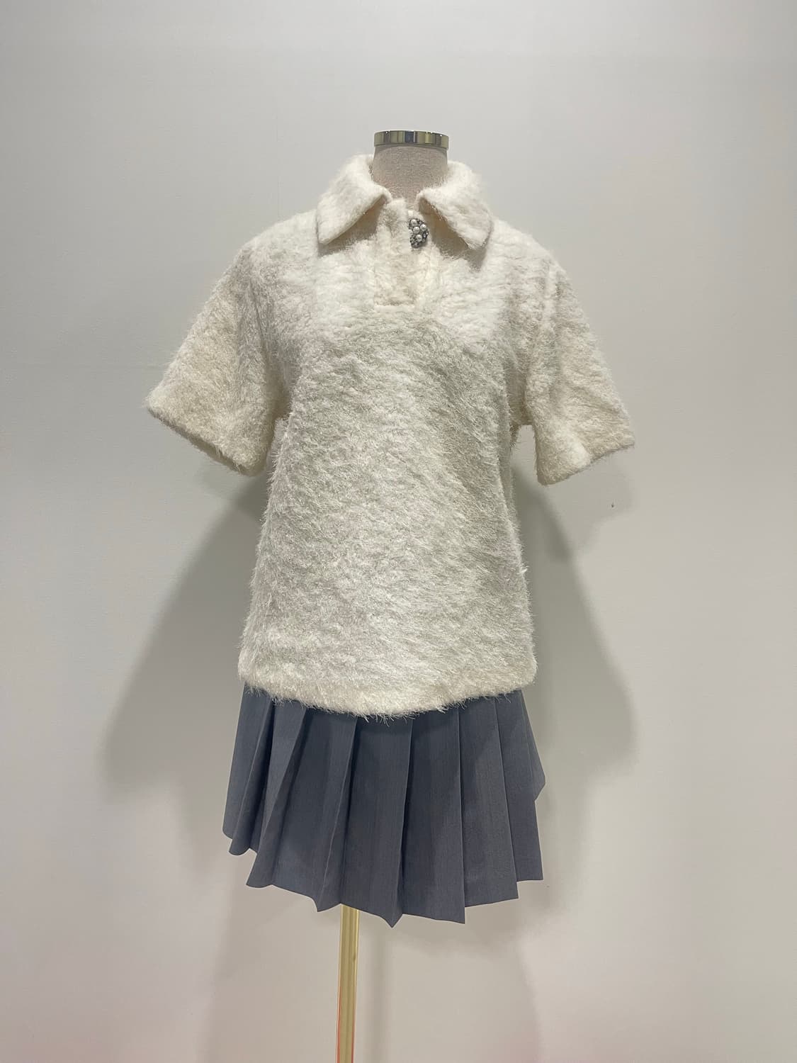 서쿠키 반팔 니트 아이보리 M 상품이미지1