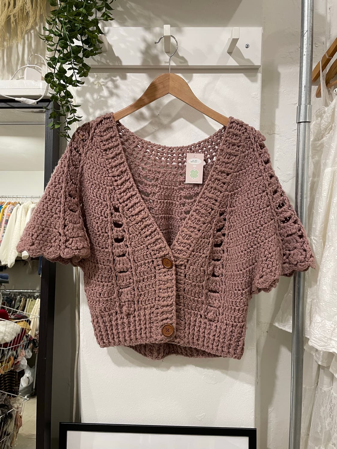 모리 레아어드 크로쉐 가디건 상품이미지7