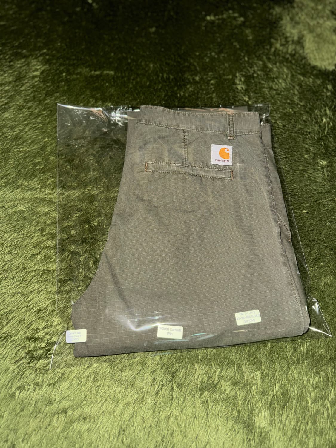 [32X32] 칼하트 WIP 립스탑 카고 CANE 팬츠 올리브 상품이미지10