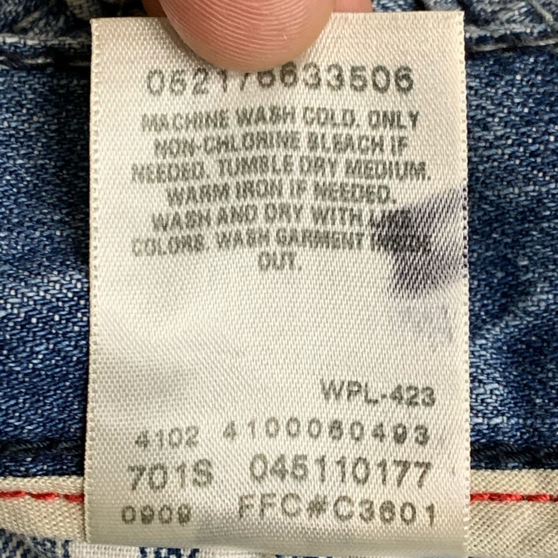 [30] 00's 리바이스 511 스키니핏 데님팬츠 04511-0177 상품이미지6