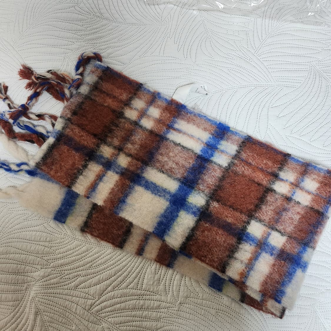 아더에러 머플러 Cland plaid muffler 목도리 니트 울 상품이미지4