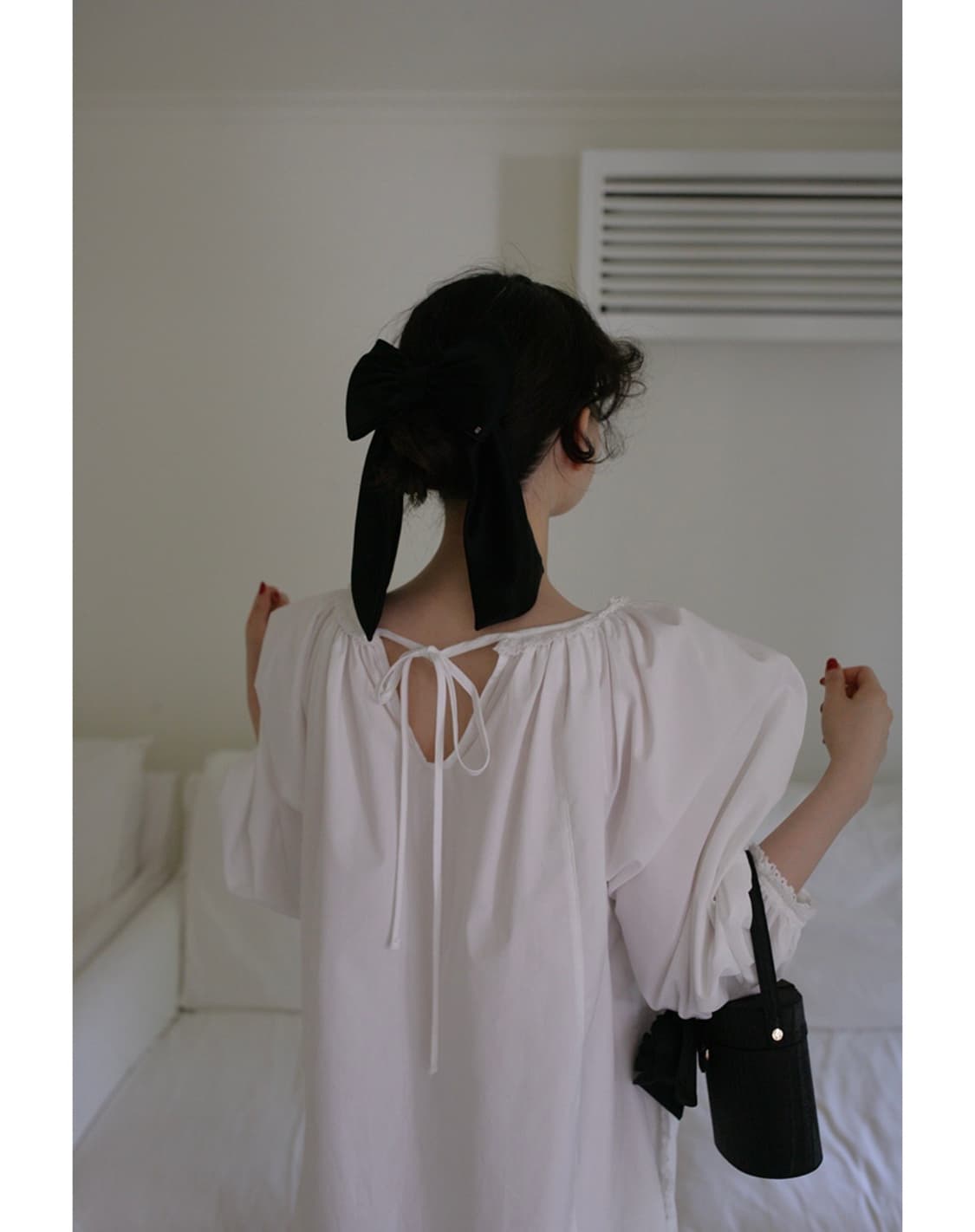 freckle french lace trim dress 새상품 상품이미지2