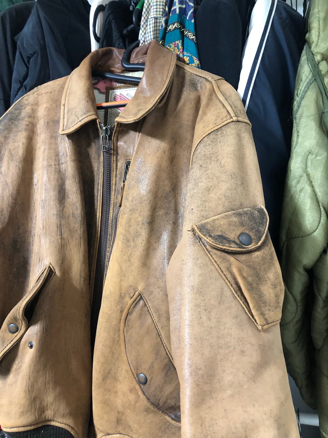 빈티지 가죽자켓 상품이미지3