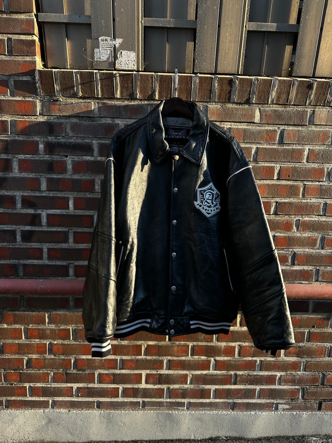 Avirex 아비렉스 75주년 레더 바시티 자켓 상품이미지3