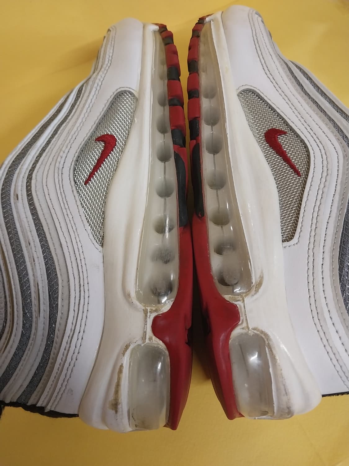 남성 나이키 에어맥스 97 화이트실버 운동화 (250) 상품이미지7