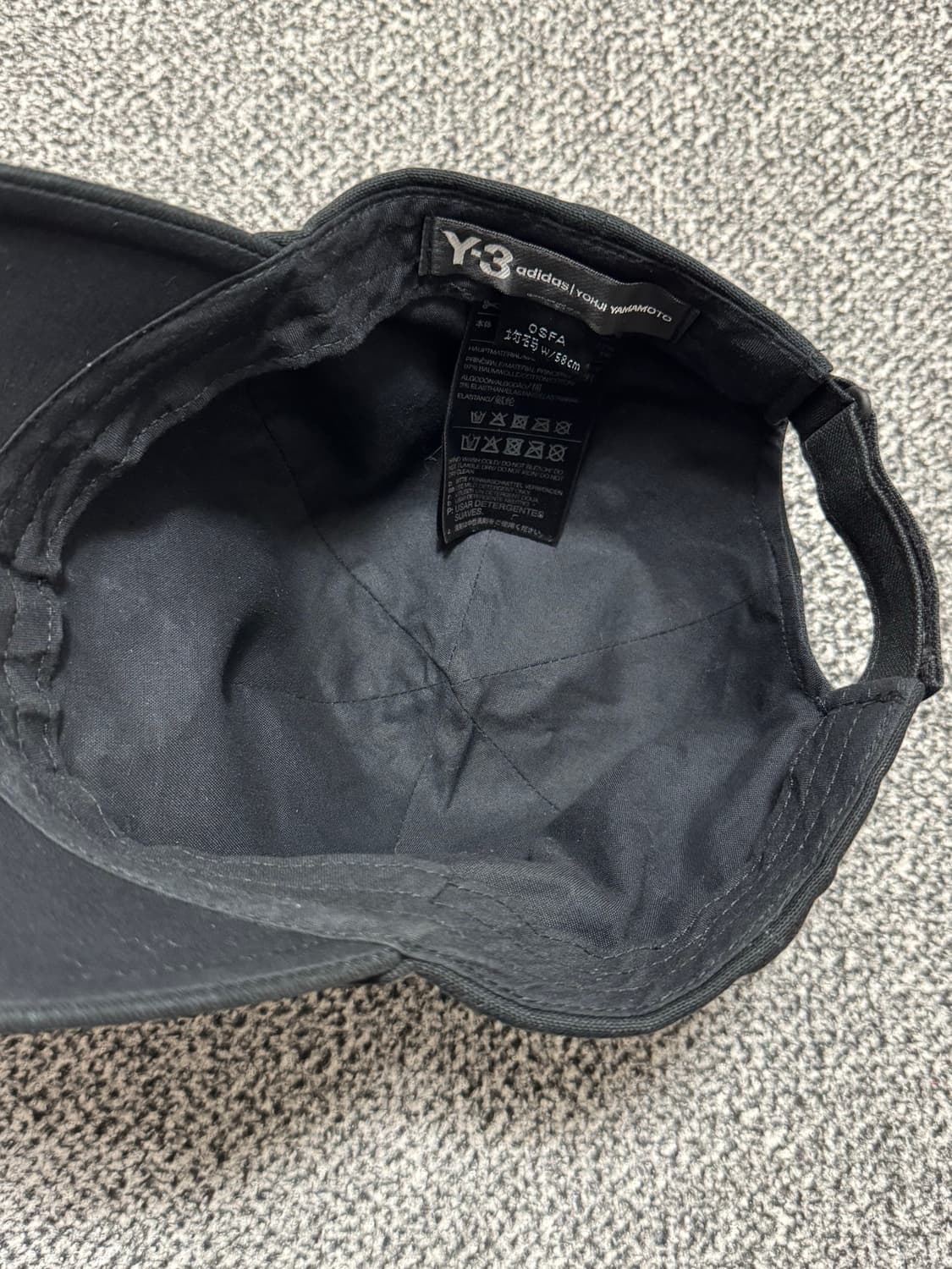 Y-3 아디다스X요지야마모토 블랙 볼캡  상품이미지5