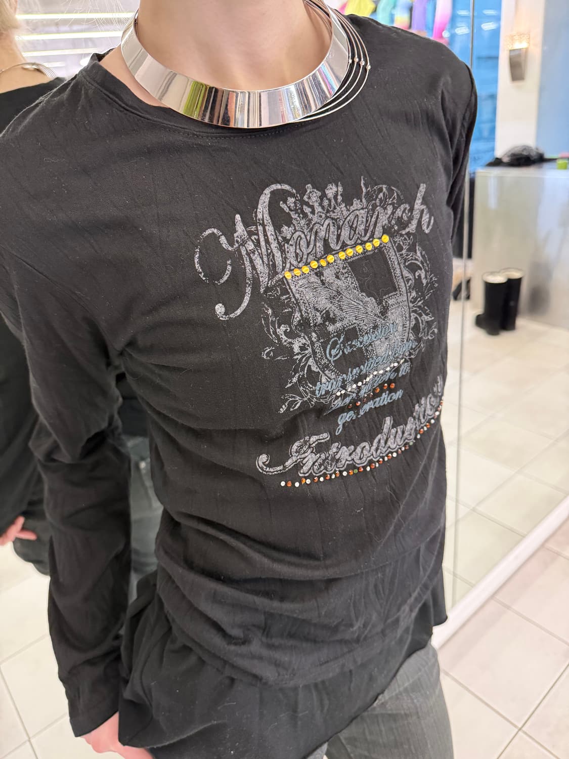 cubic print t-shirt 상품이미지3