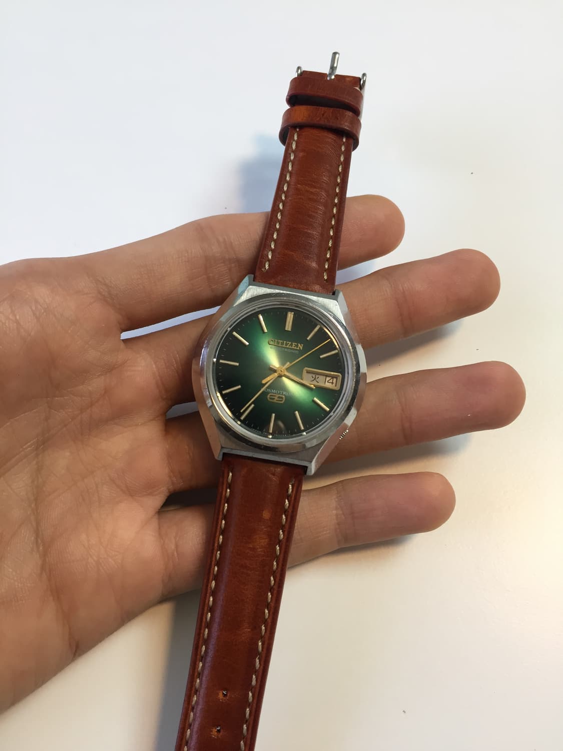 70s citizen cosmotron green dial 상품이미지4