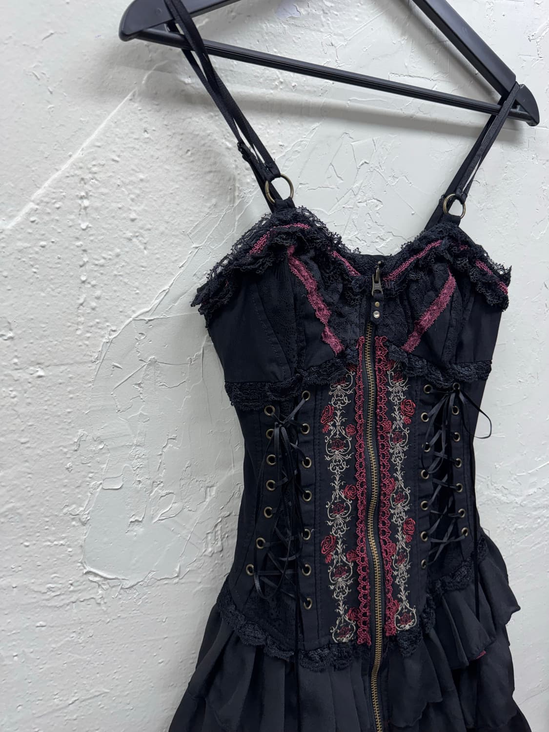 Ozz croce gothic lace up corset ops 상품이미지4