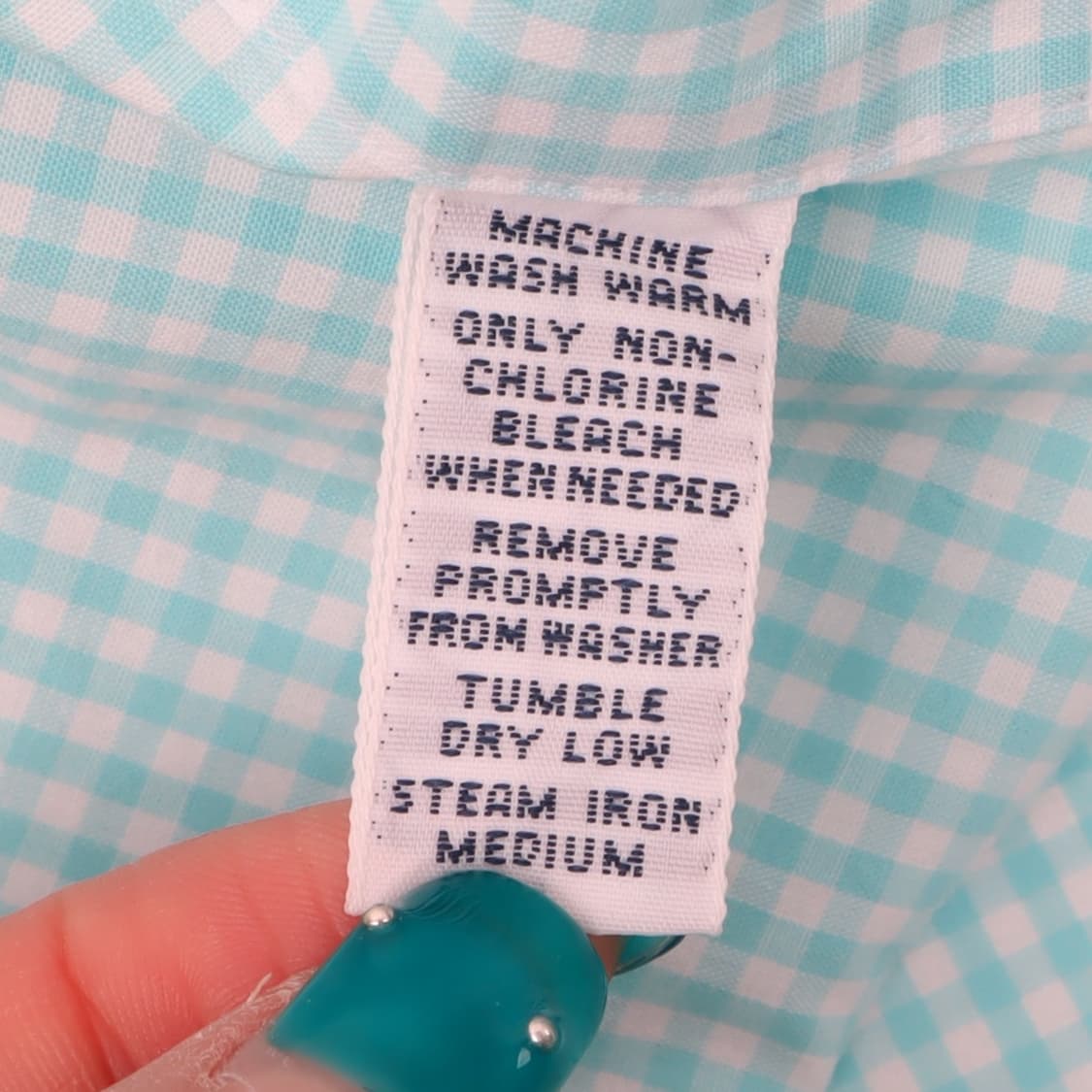 폴로 랄프로렌 민트 깅엄 체크 블레이크 셔츠 상품이미지9