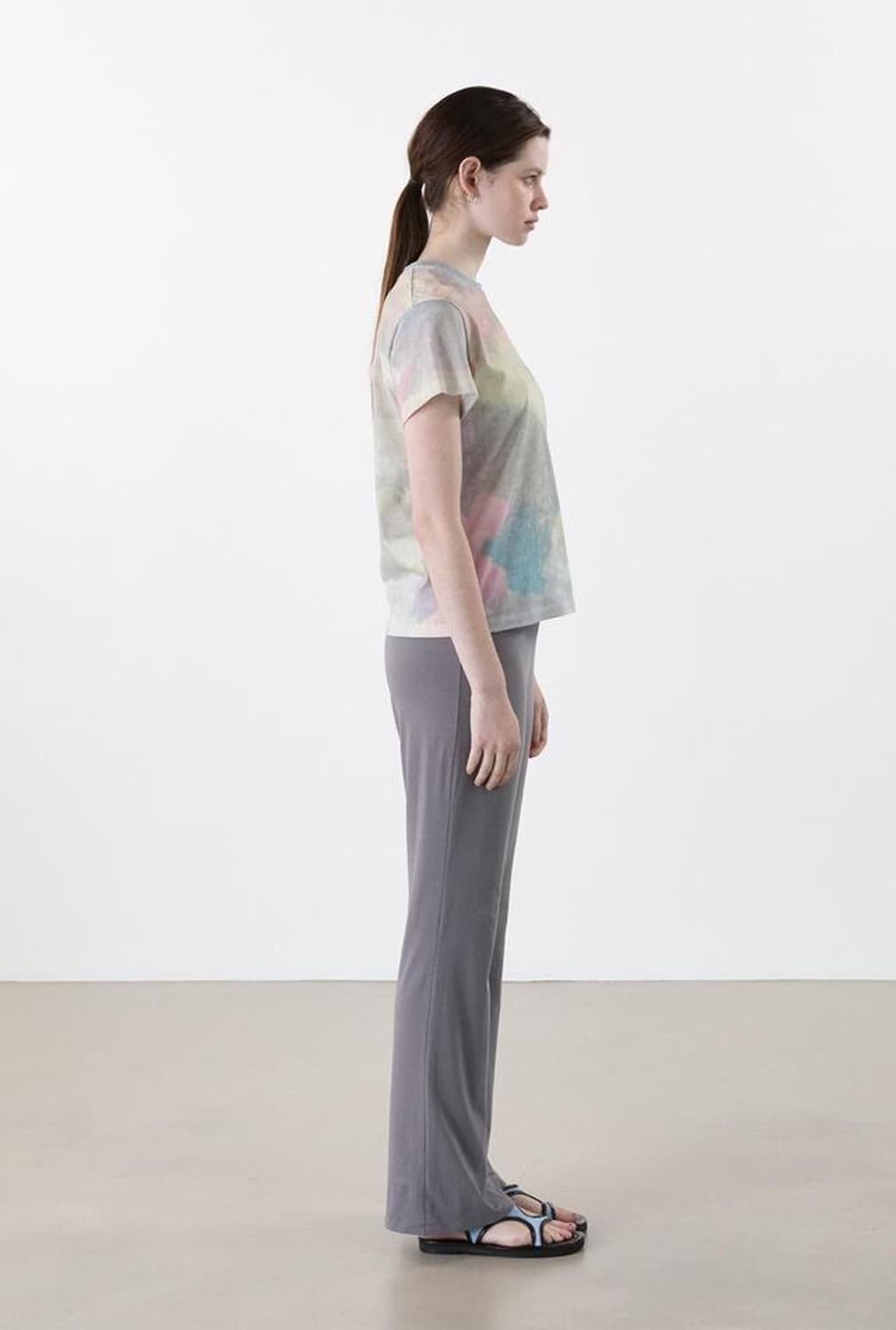 cosmoss soft layered pants hether gray 상품이미지3