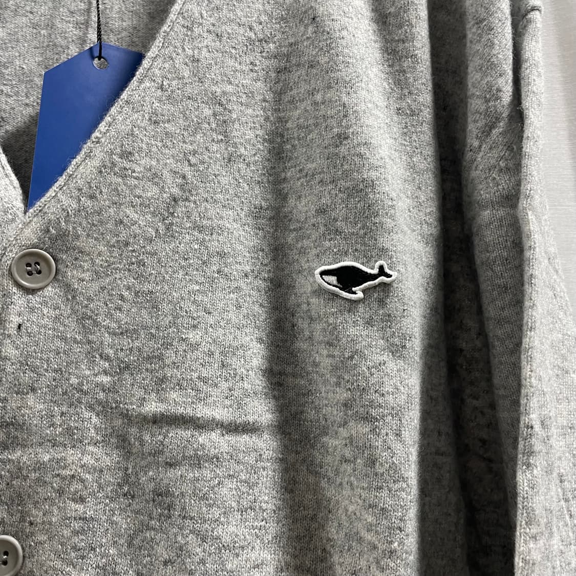 네이더스/ 메리노 울 가디건 멜란지 그레이/ 4 상품이미지4